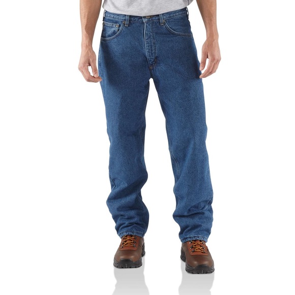 Carhartt Other - Carhartt - RELAXED-FIT STRAIGHT-LEG FLEECE LINED JEAN - Size 30x30 - Blue
